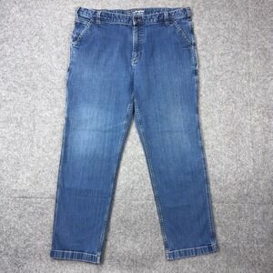 Carhartt Jeans Men 42x32 Blue Rugged Flex Relaxed Fit Utility Carpenter Workwear